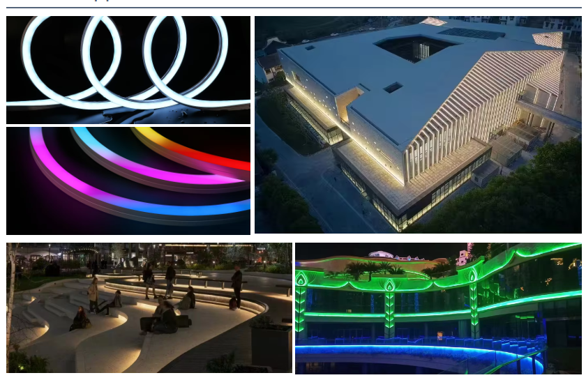 LED Neon 12v 24v Flexible Smart RGB Bande Led Colorful Strips Lights